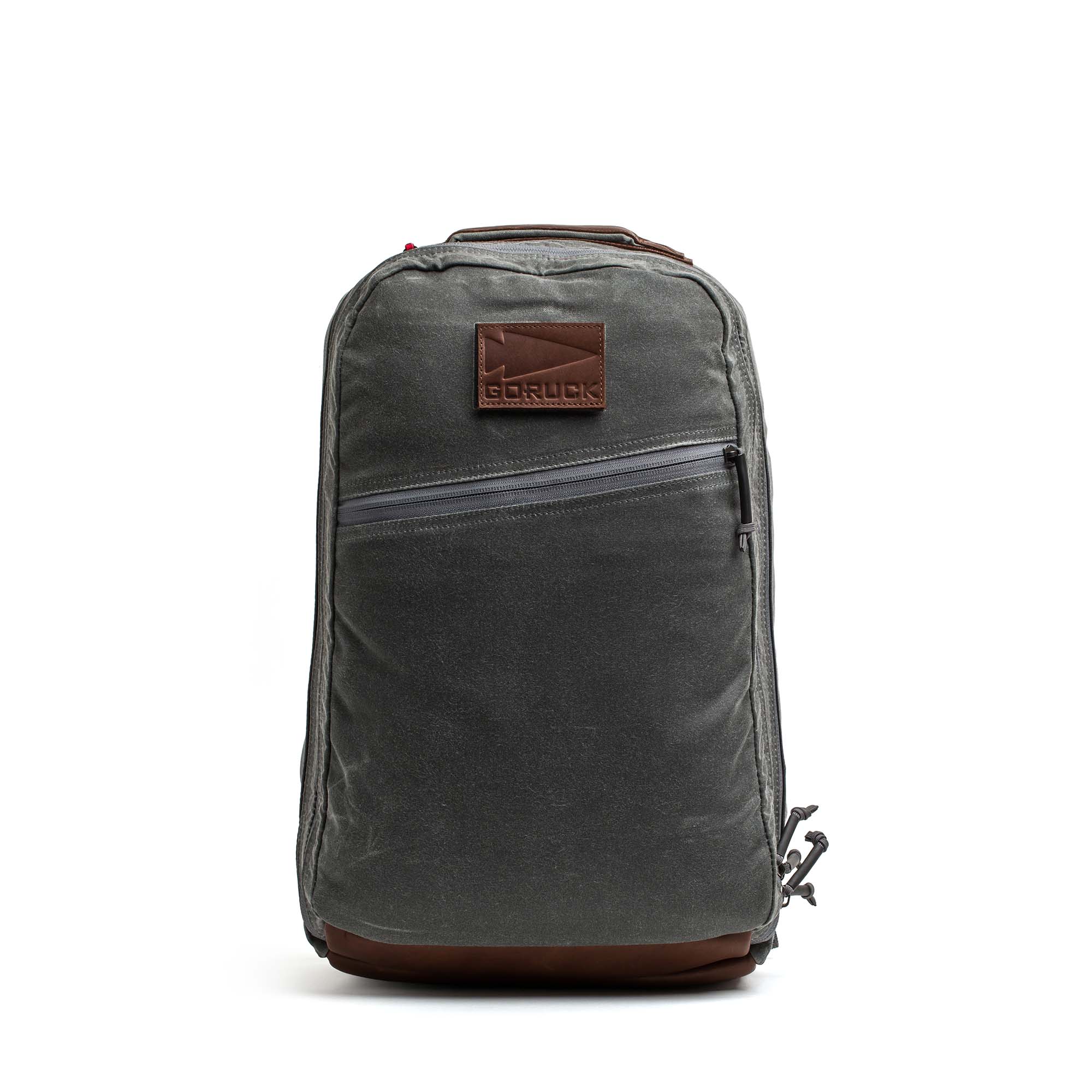 Double Compartment Bullet Ruck - Heritage Waxed Canvas - 18L - Image 12