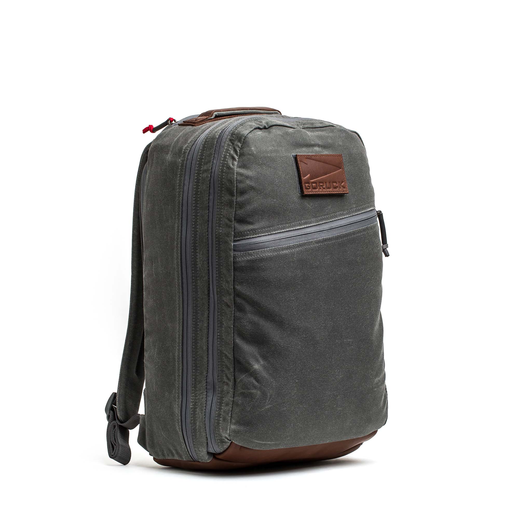 Double Compartment Bullet Ruck - Heritage Waxed Canvas - 18L - Image 13