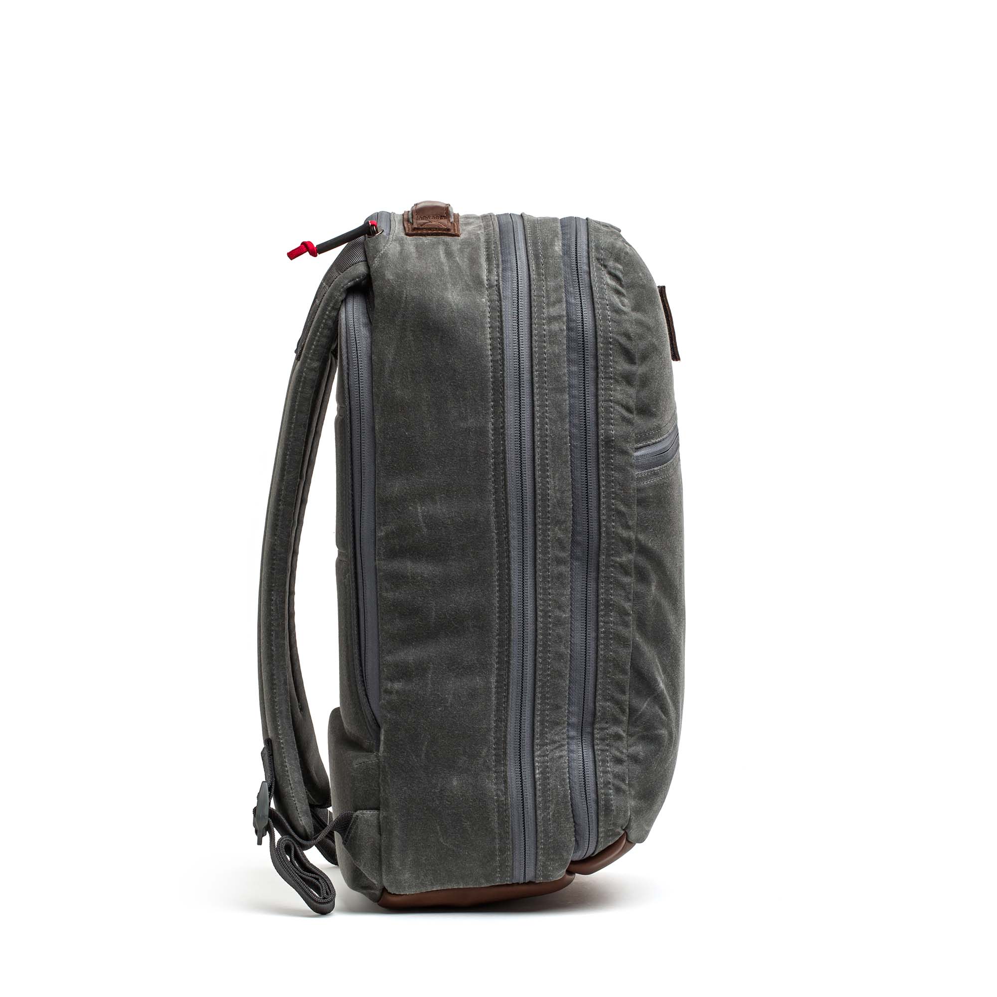 Double Compartment Bullet Ruck - Heritage Waxed Canvas - 18L - Image 14