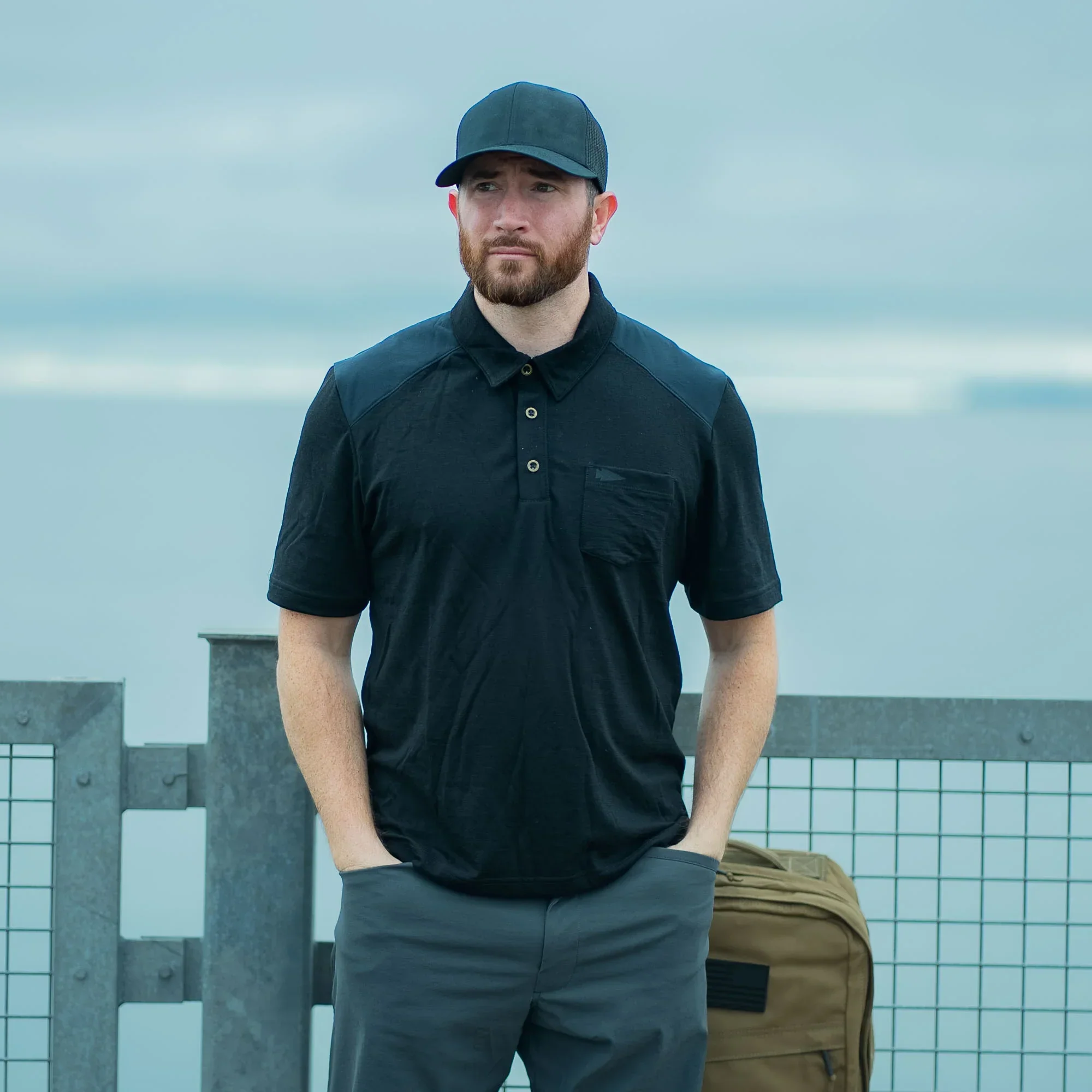 Men's Commando Polo - Merino Wool - Image 13