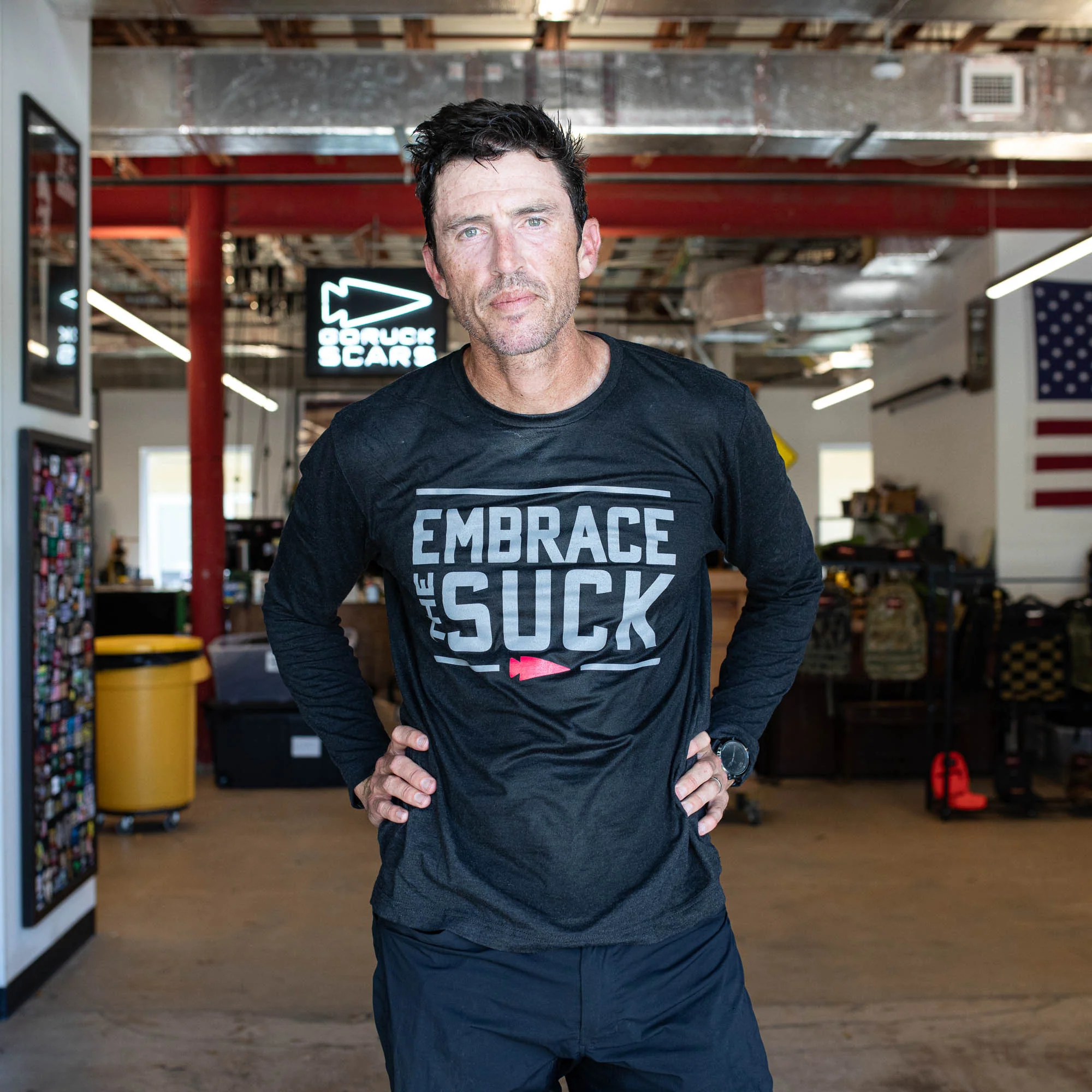 Men's Embrace the Suck Long Sleeve - Tri-BlendX - Image 2