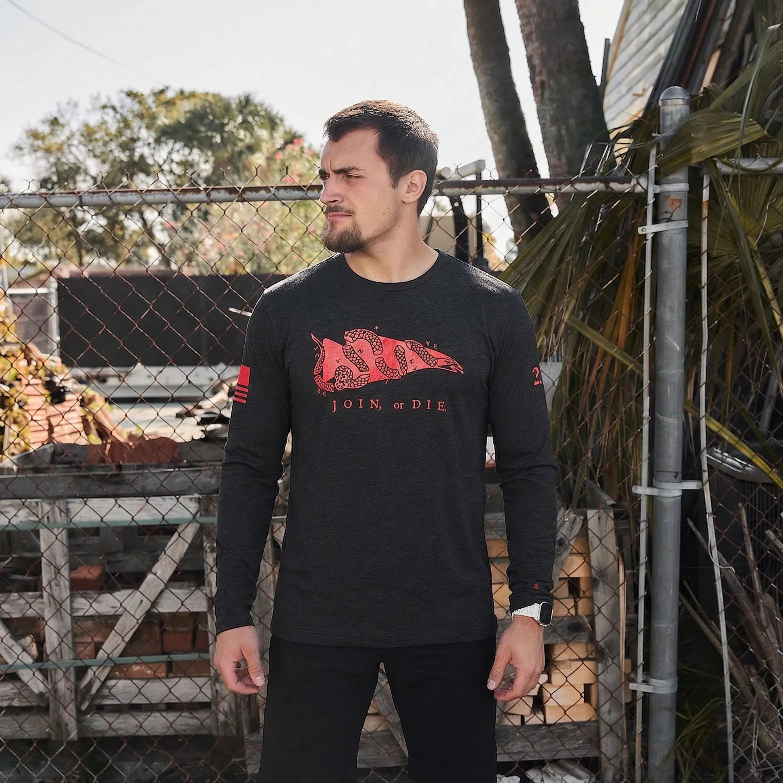Men's Join or Die Long Sleeve - Tri-BlendX