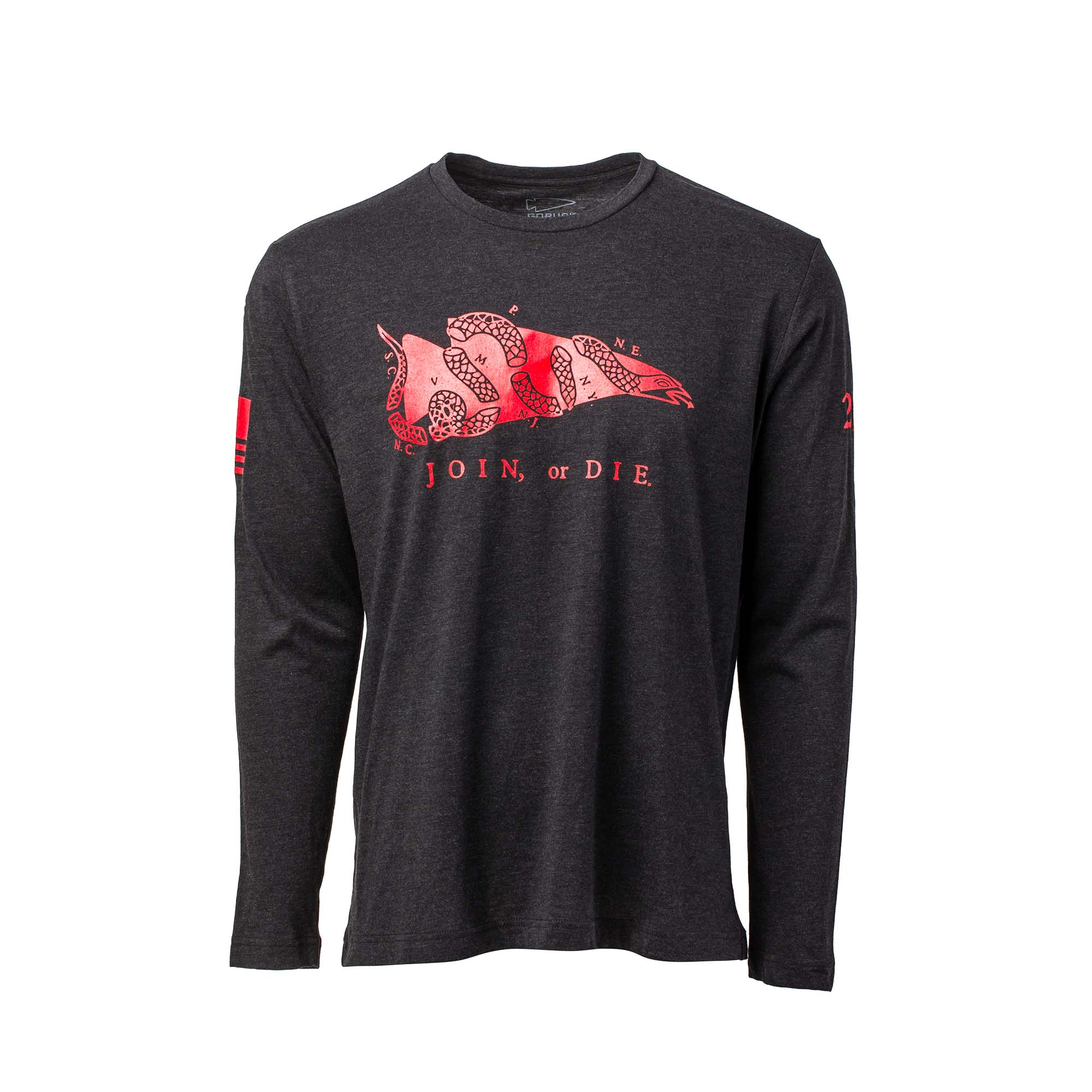 Men's Join or Die Long Sleeve - Tri-BlendX - Image 2