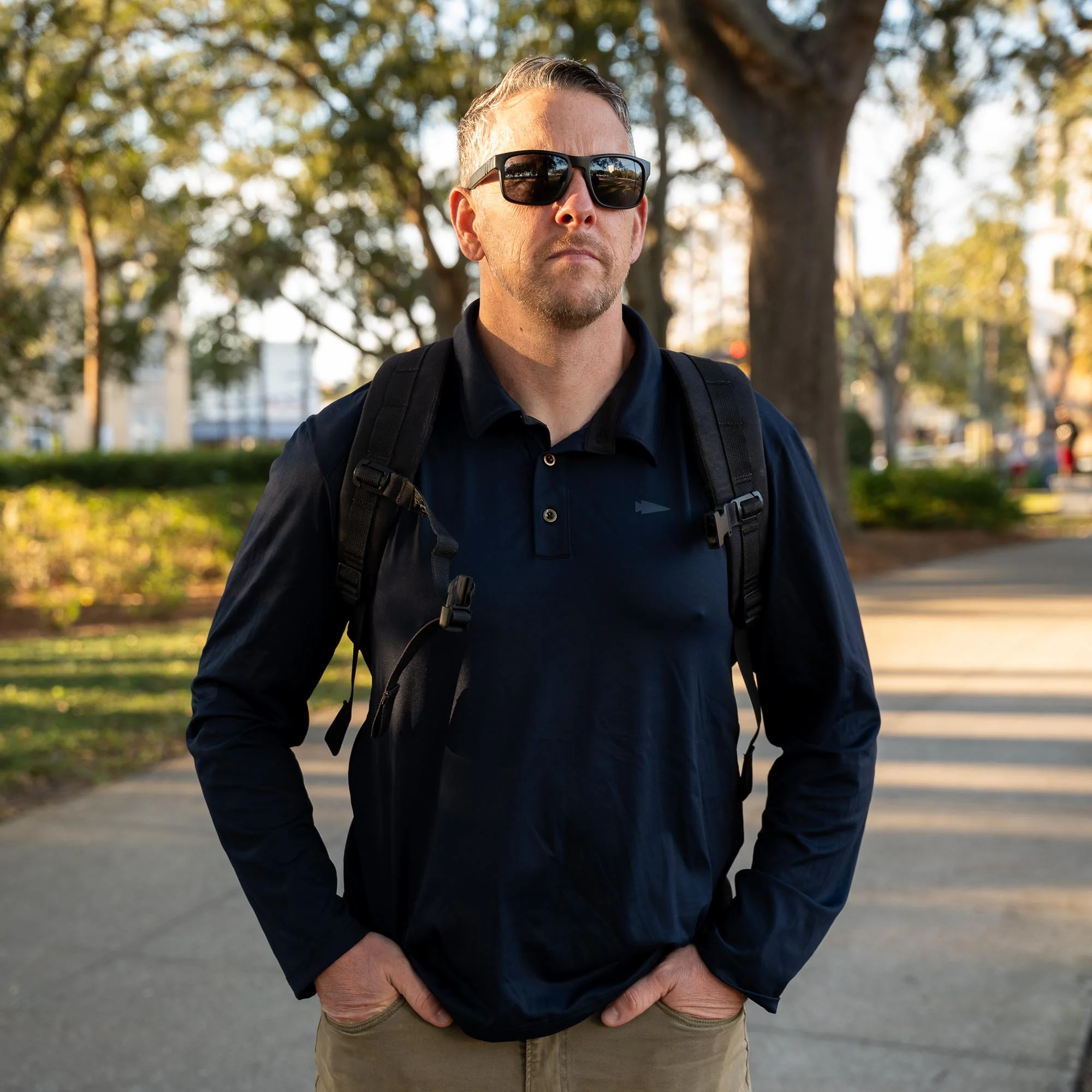 Men's Long Sleeve Rucking Polo