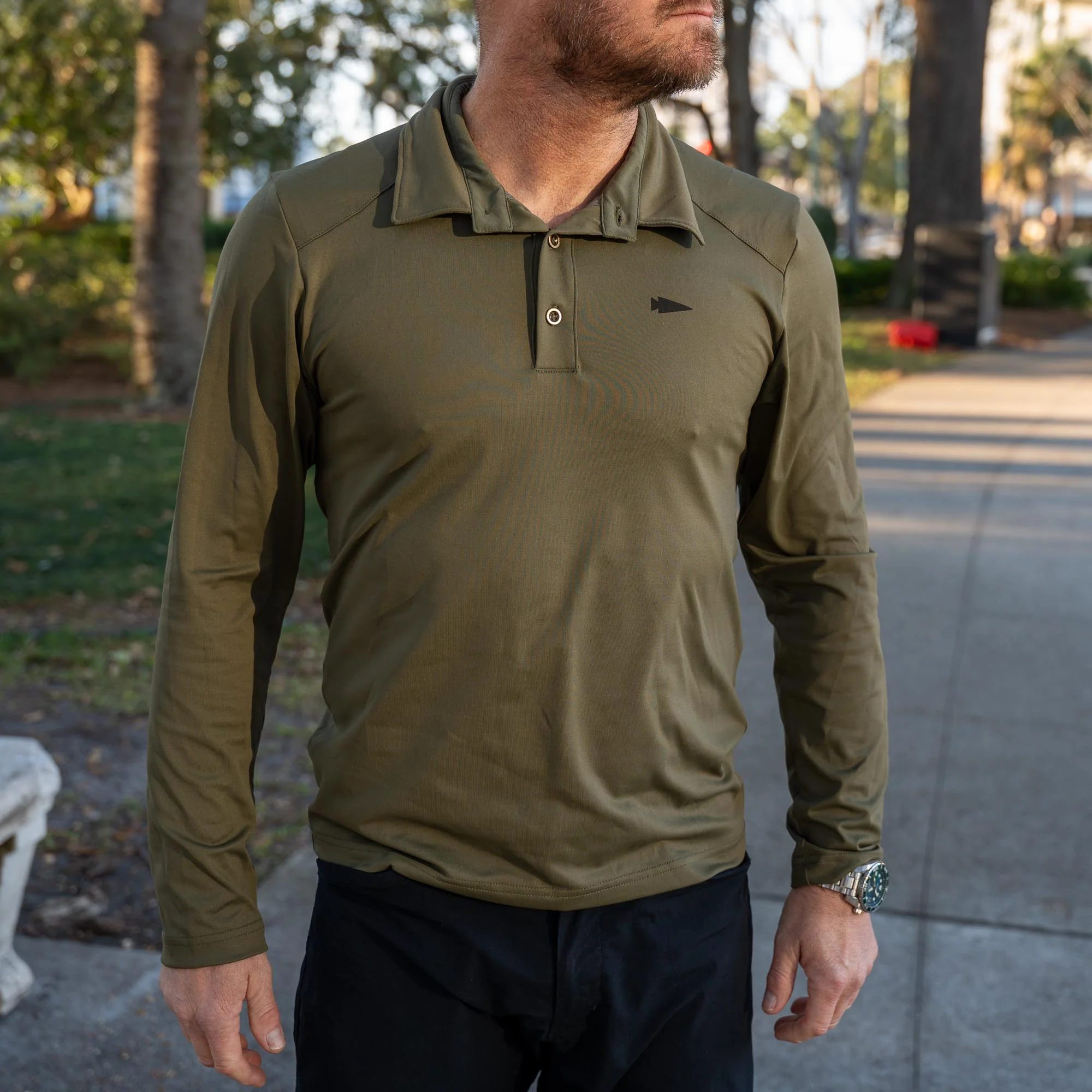 Men's Long Sleeve Rucking Polo - Image 14