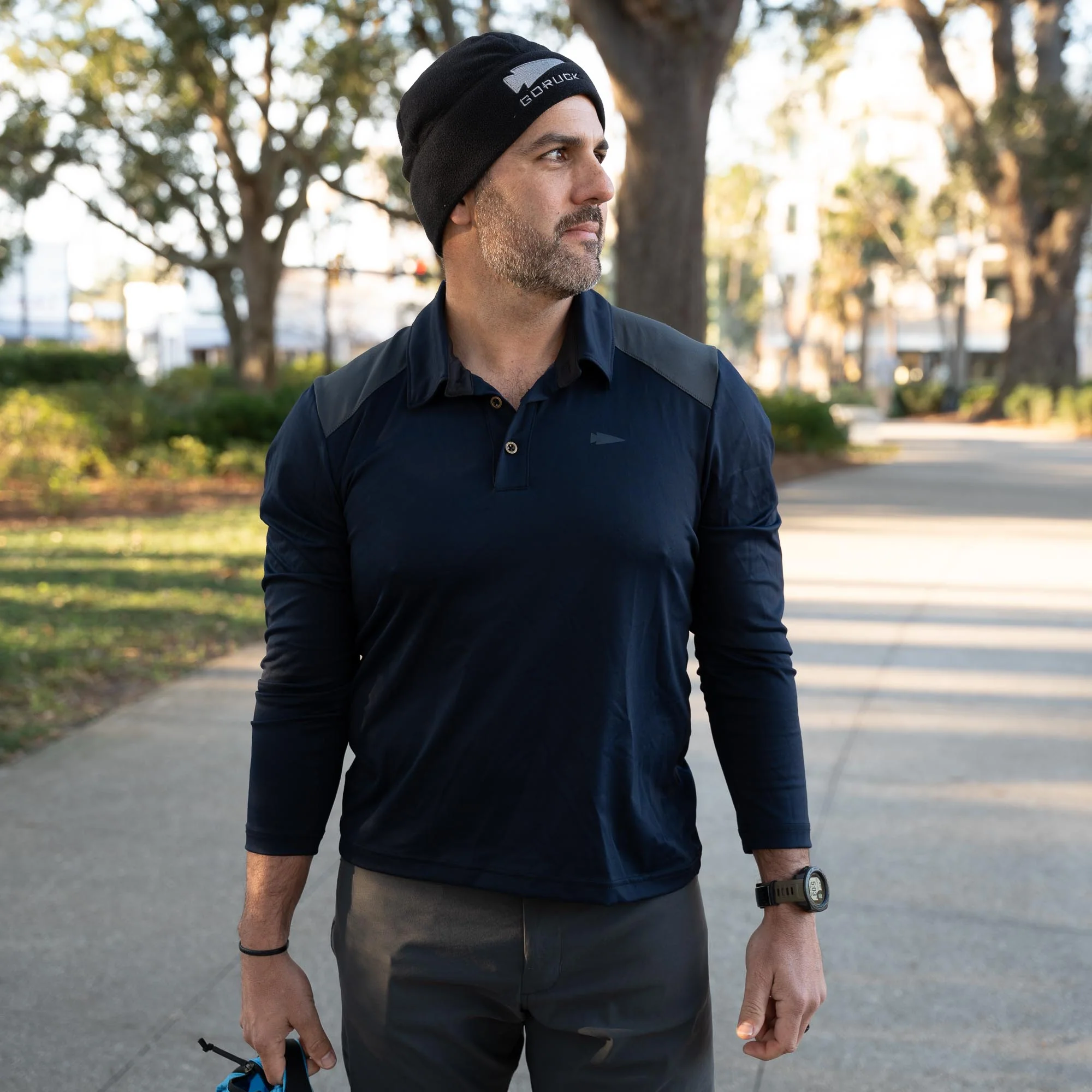 Men's Long Sleeve Rucking Polo - Image 6