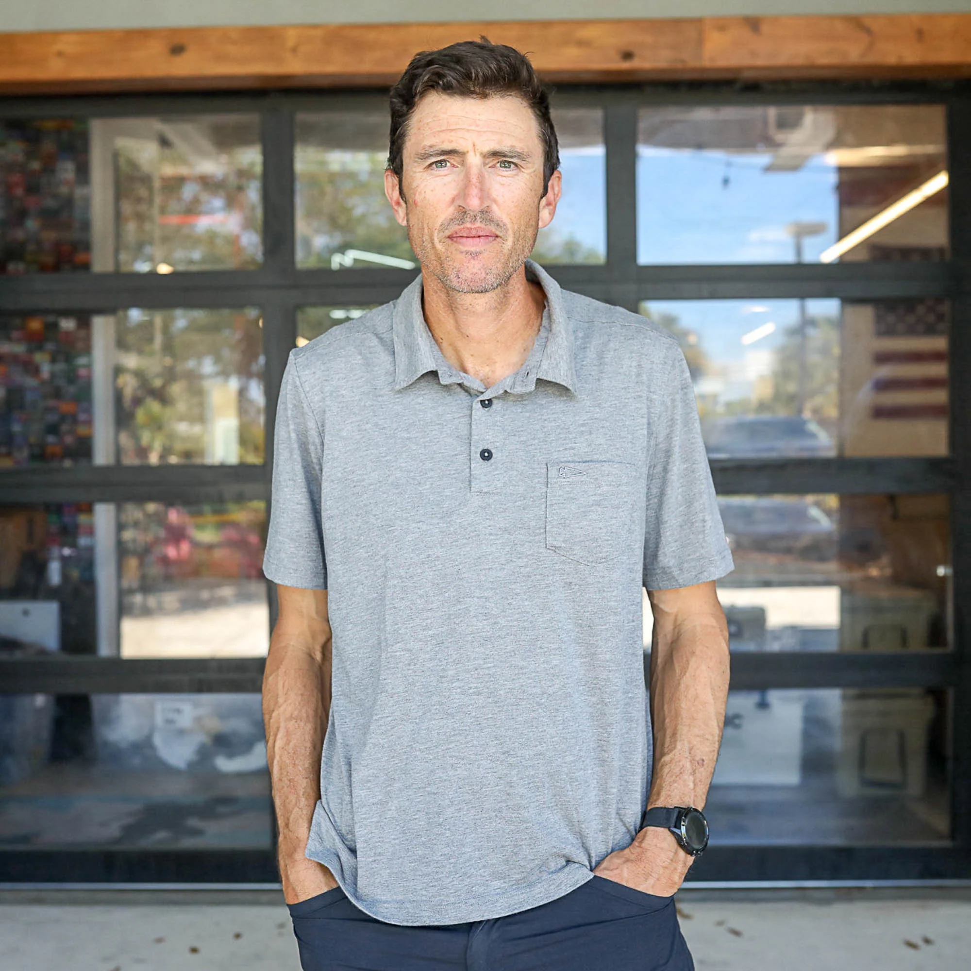 Men's Polo with Pocket - Tri-BlendX - Image 7