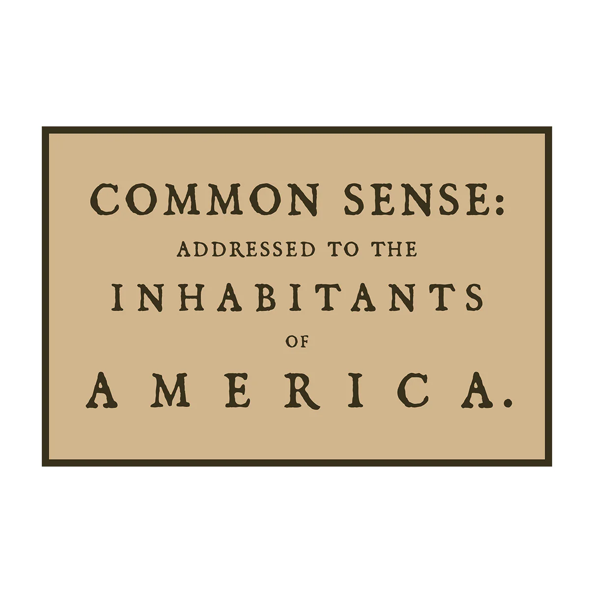 Patch - Common Sense Ruck