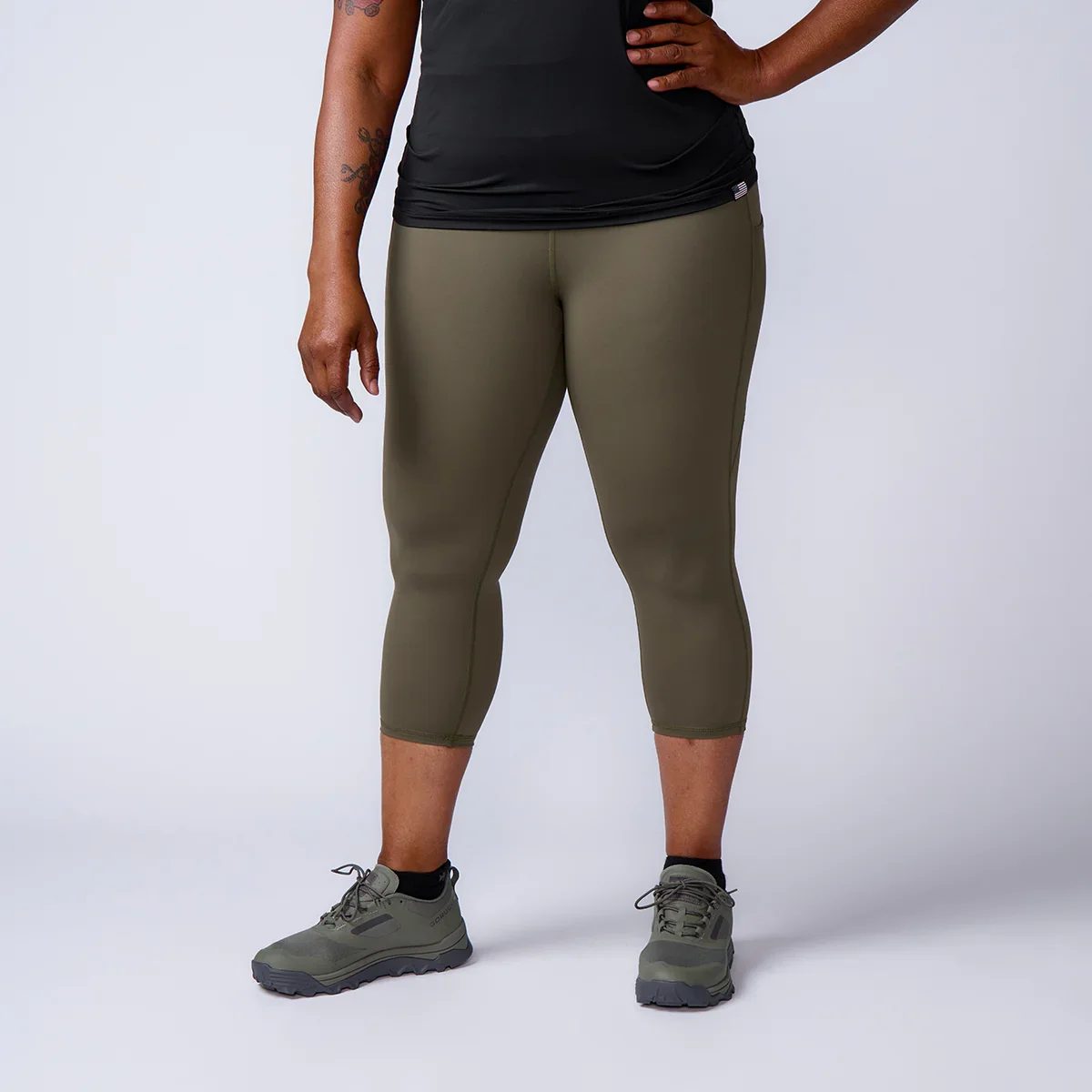 Cropped Training Leggings USA - Image 2